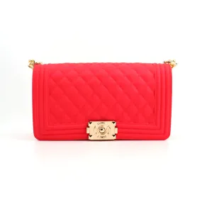 1027 - RED JELLY PURSE (LARGE)