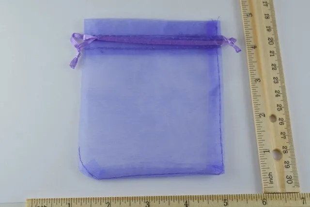 12 Organza Jewelry Gift Bags 3x4 for Jewelry, Party Wedding Favors,Colors