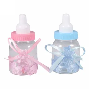 12pcs/lot Baby Bottle Candy Box Baby Feeding Bottle Wedding Favors and Gifts Box Baby Shower Baptism Decoration Party Supplies