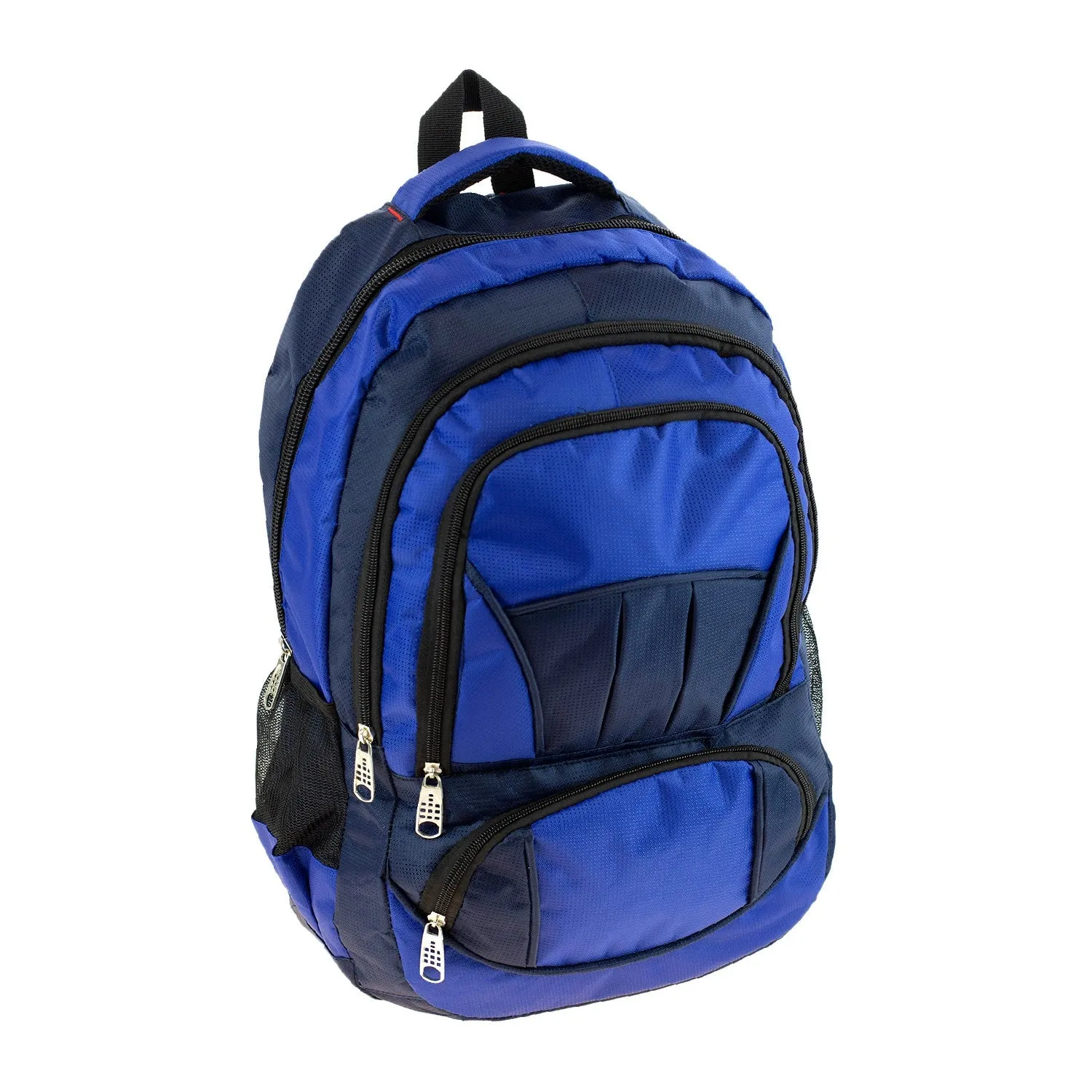 19" Durable Quality Premium Wholesale Backpack in 8 Assorted Colors - Bulk Case of 24