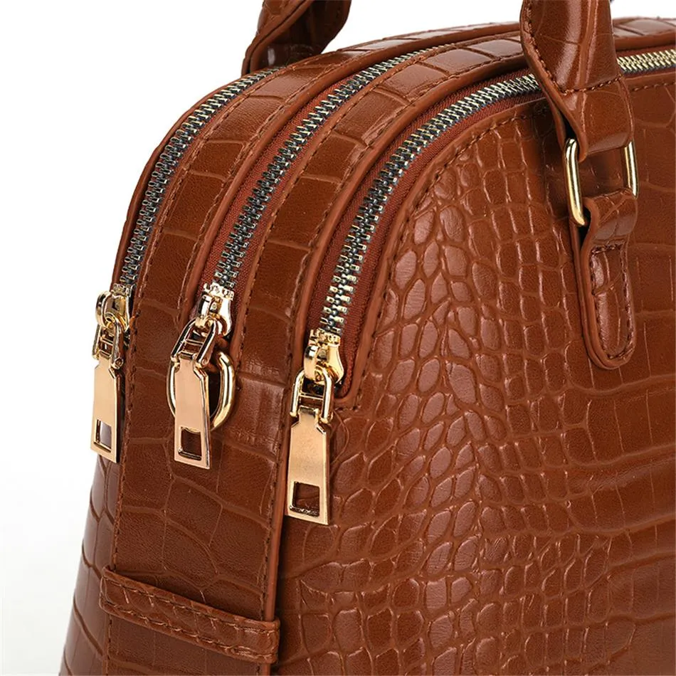 2 IN 1 Luxury Designer Fashion Leather Ladies Purses and Handbags