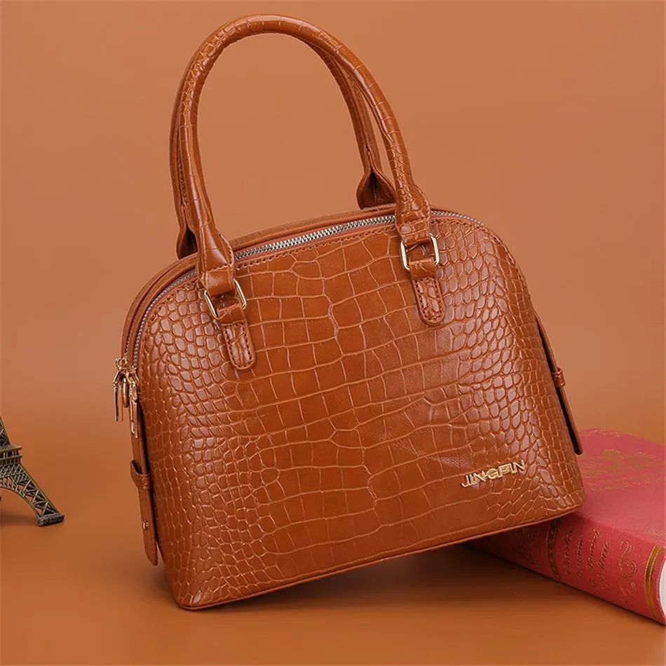 2 IN 1 Luxury Designer Fashion Leather Ladies Purses and Handbags