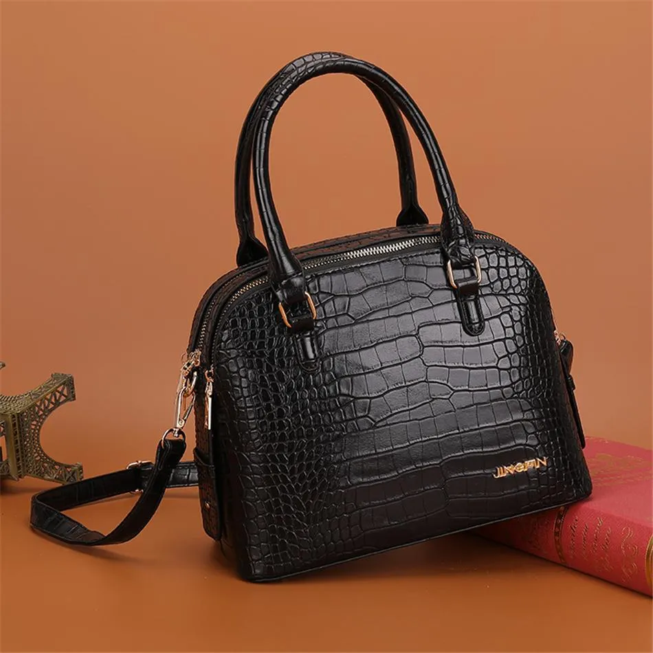 2 IN 1 Luxury Designer Fashion Leather Ladies Purses and Handbags