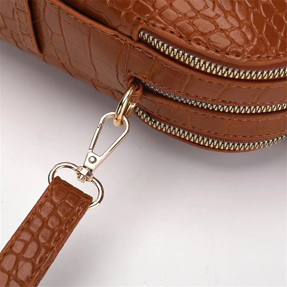 2 IN 1 Luxury Designer Fashion Leather Ladies Purses and Handbags