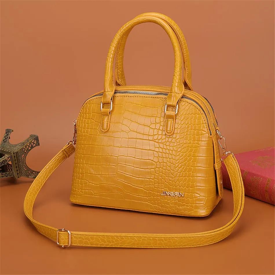 2 IN 1 Luxury Designer Fashion Leather Ladies Purses and Handbags