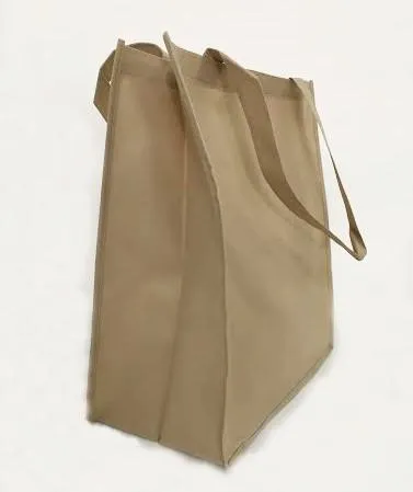 250 ct Large Polypropylene Grocery Tote Bag W/Gusset - By Case