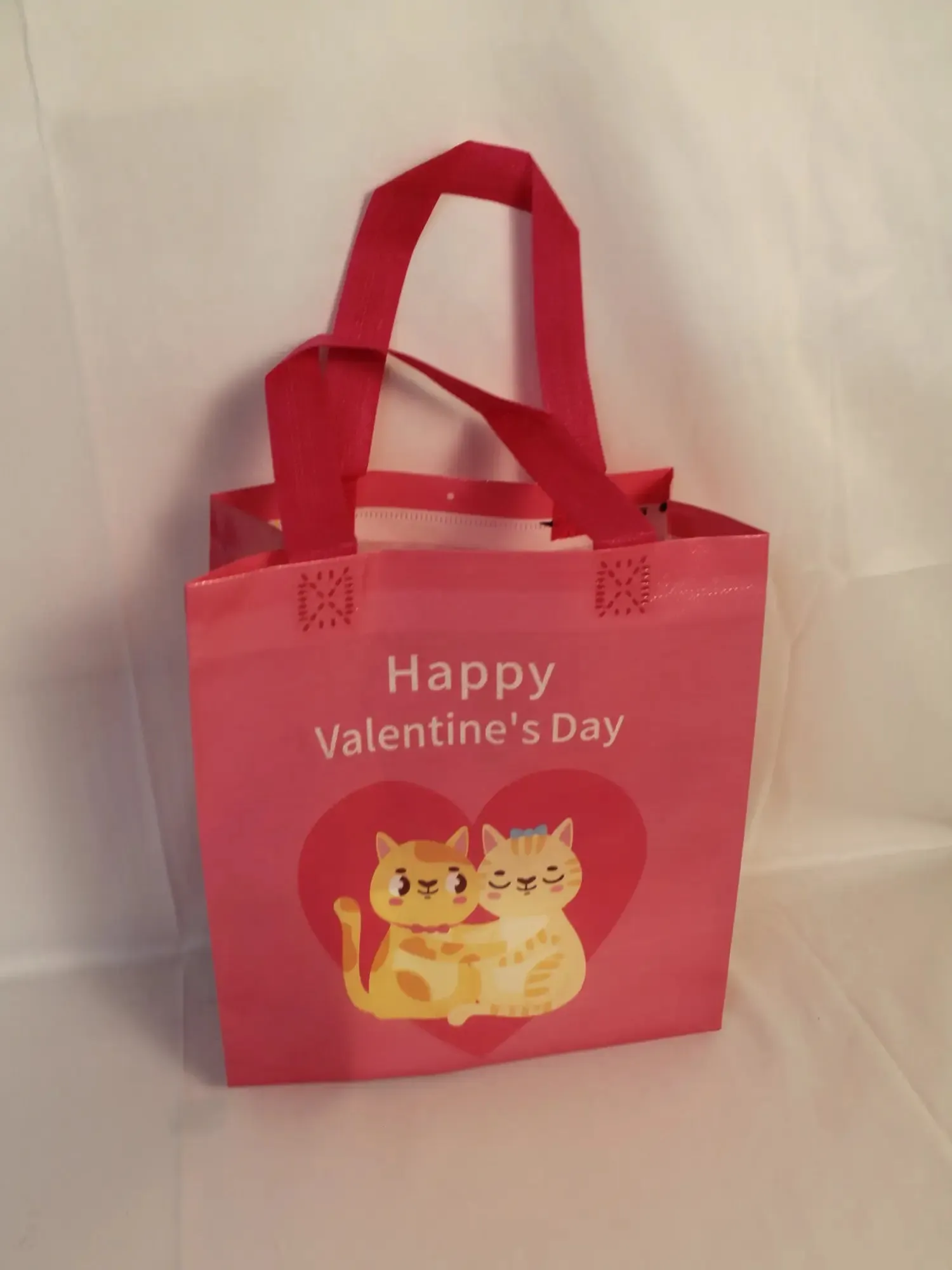 80 Pcs Heart Gift Tote Bags with Handles