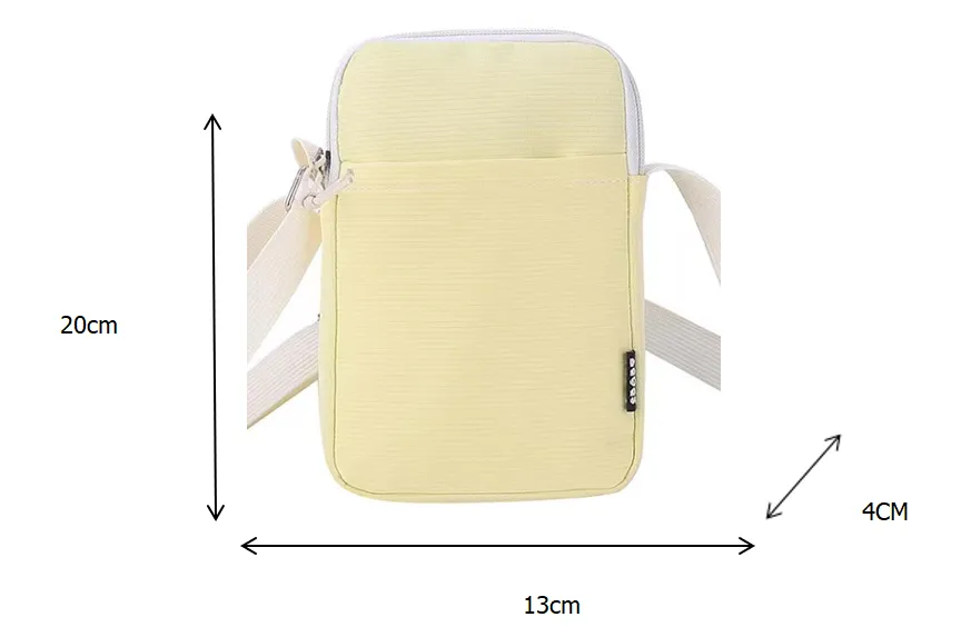 Adjustable Strap Small Crossbody Zip Closure Bag