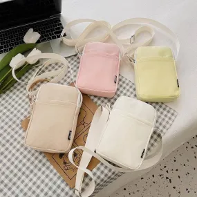 Adjustable Strap Small Crossbody Zip Closure Bag