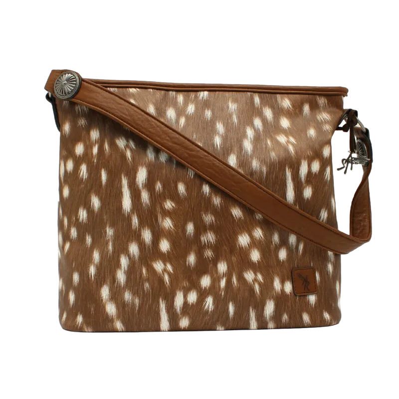 Angel Ranch Brown Deer Print Concealed Carry Tote Bag D330001002