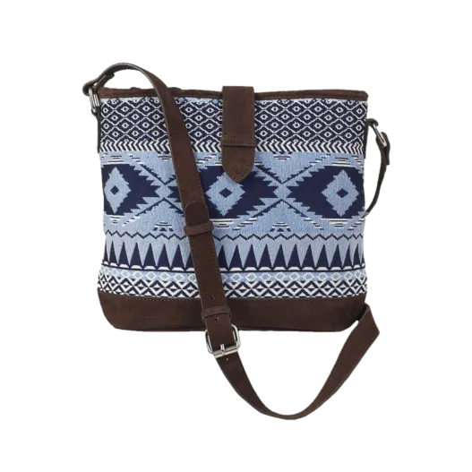 Ariat Ladies Madison Woven Concealed Carry Blue Crossbody Bag A770009102