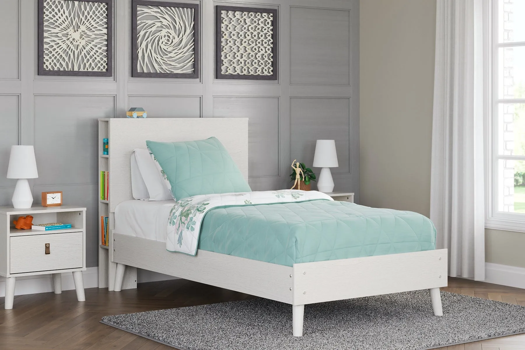 Ashley Express - Aprilyn Twin Bookcase Bed with Dresser