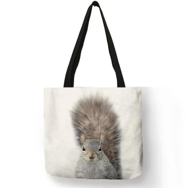 Baby Animals Canvas Tote Bag Collection