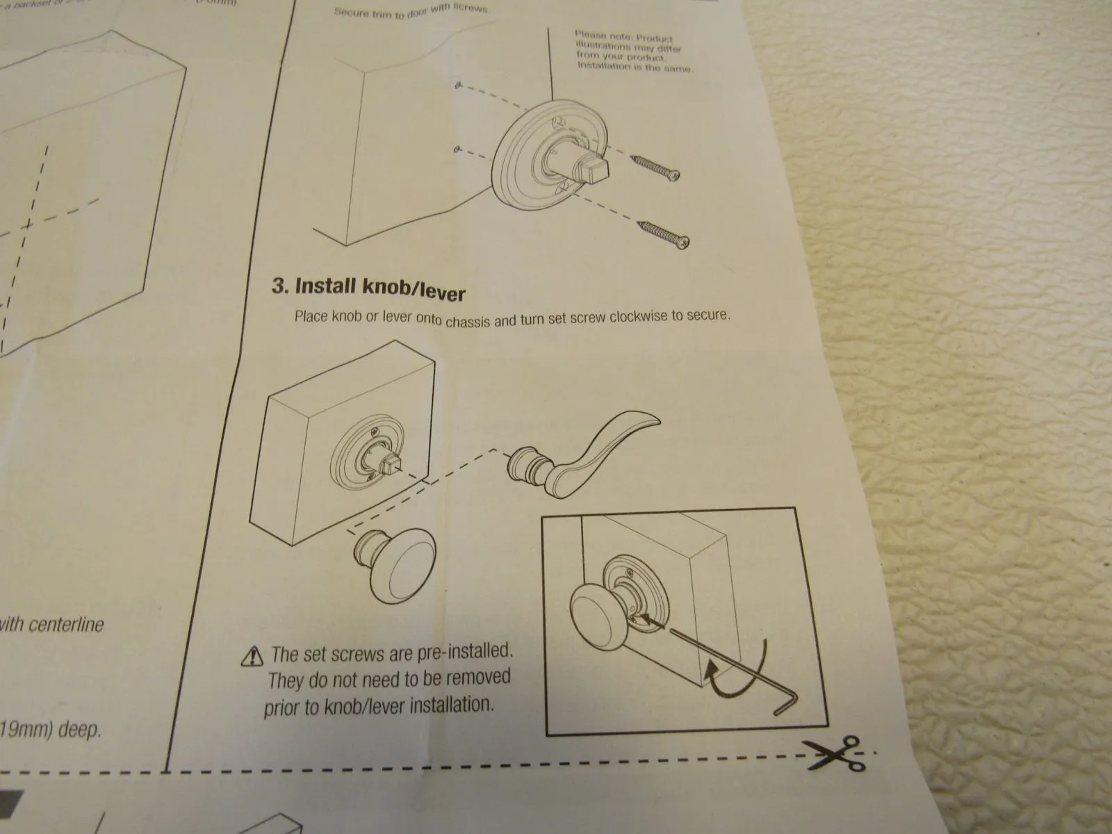 Baldwin Single Dummy Knobset Non-Turning One-Sided Surface Mount HDTRATAR190 -- New