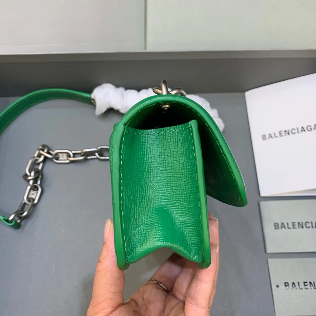 Balen Gossip Small On Chain Shoulder Bag Green, For Women,  Bags 7.4in/19cm