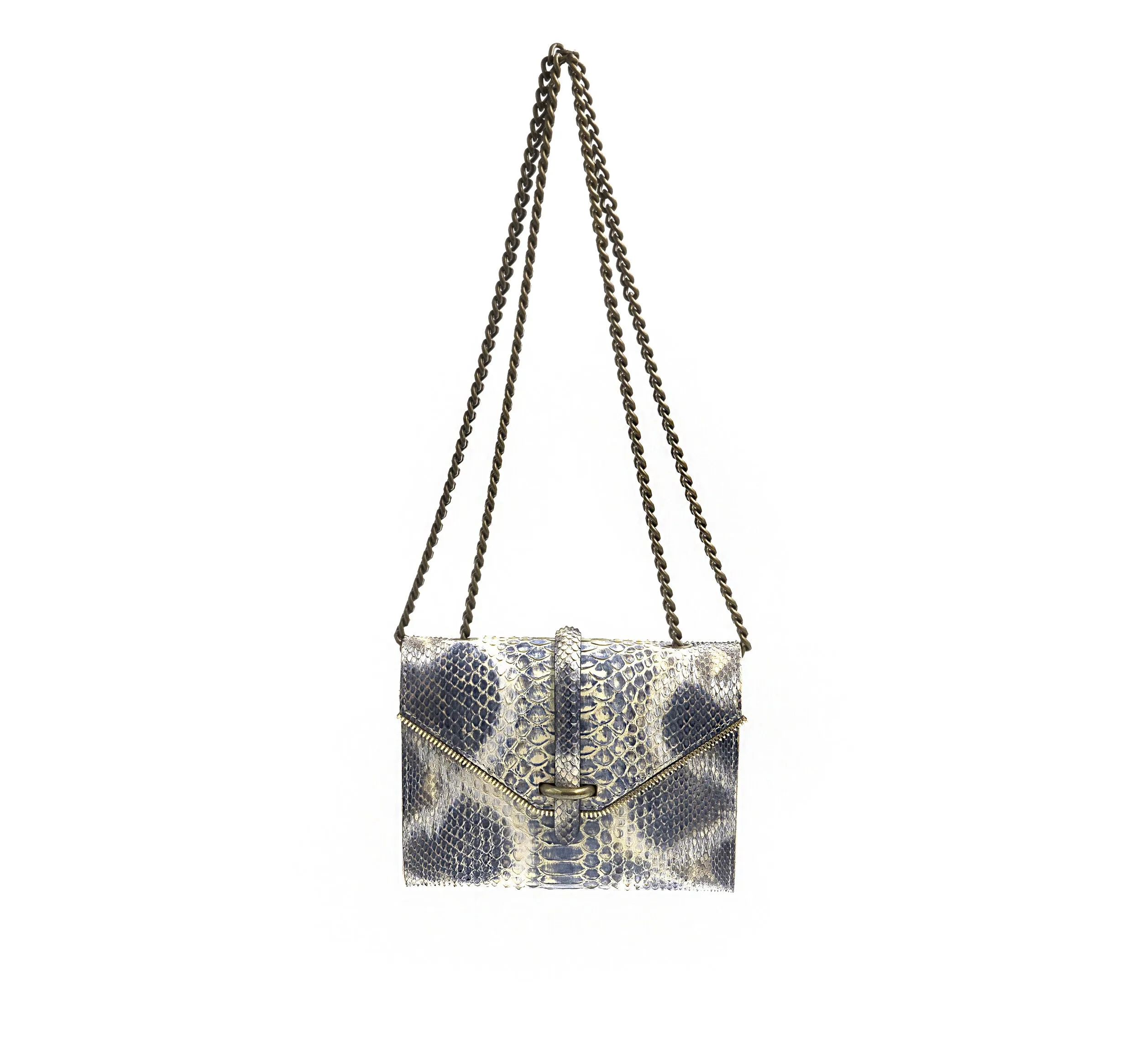 Blue Python Crossbody - Mini