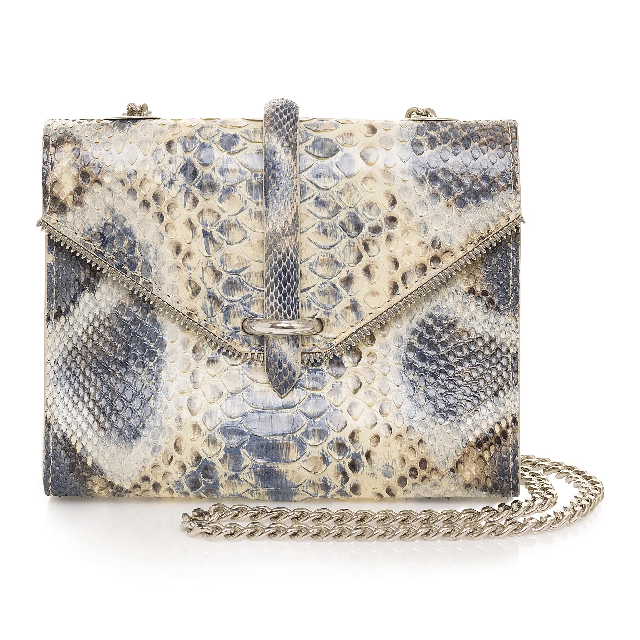 Blue Python Crossbody - Mini