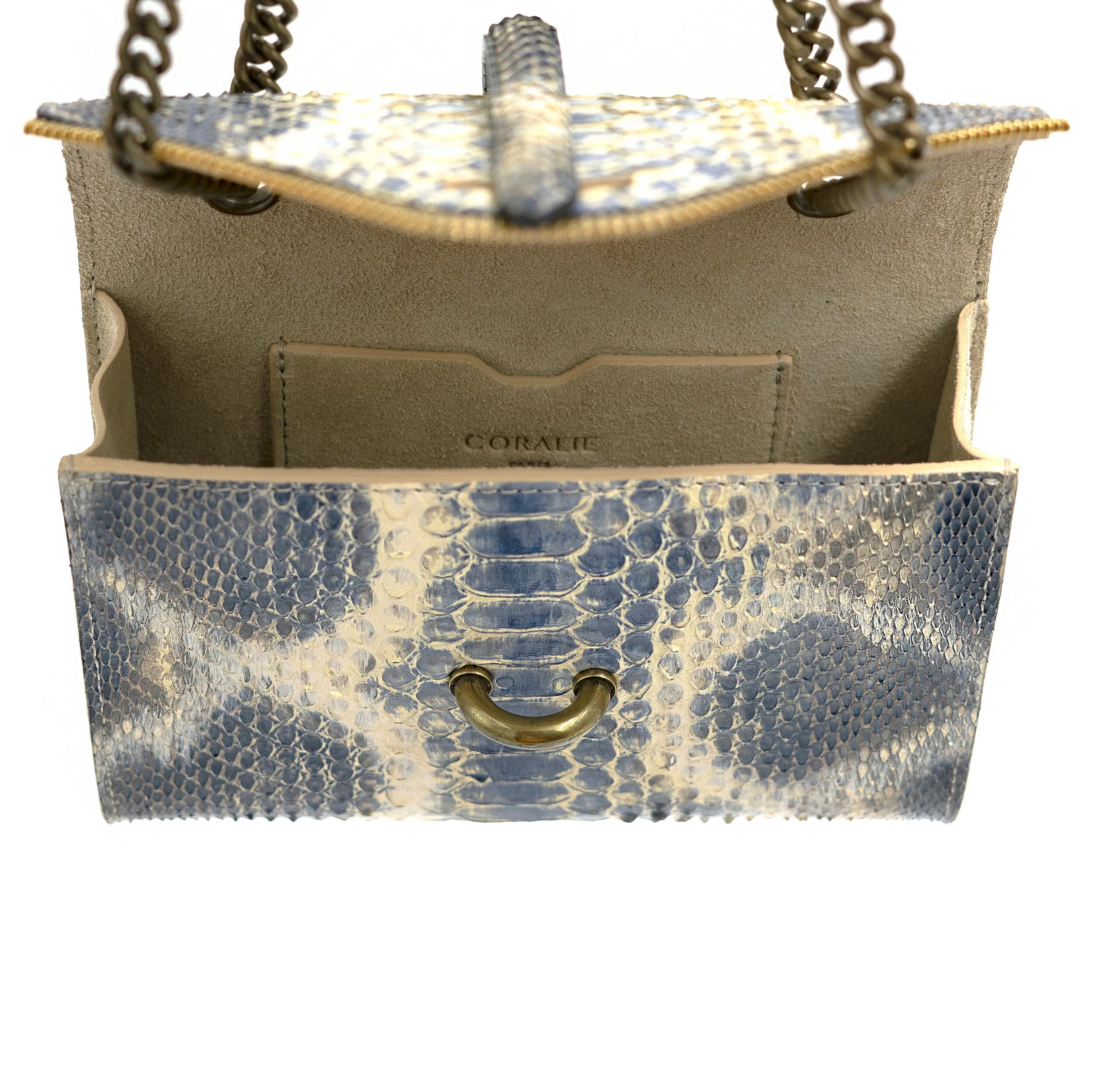 Blue Python Crossbody - Mini