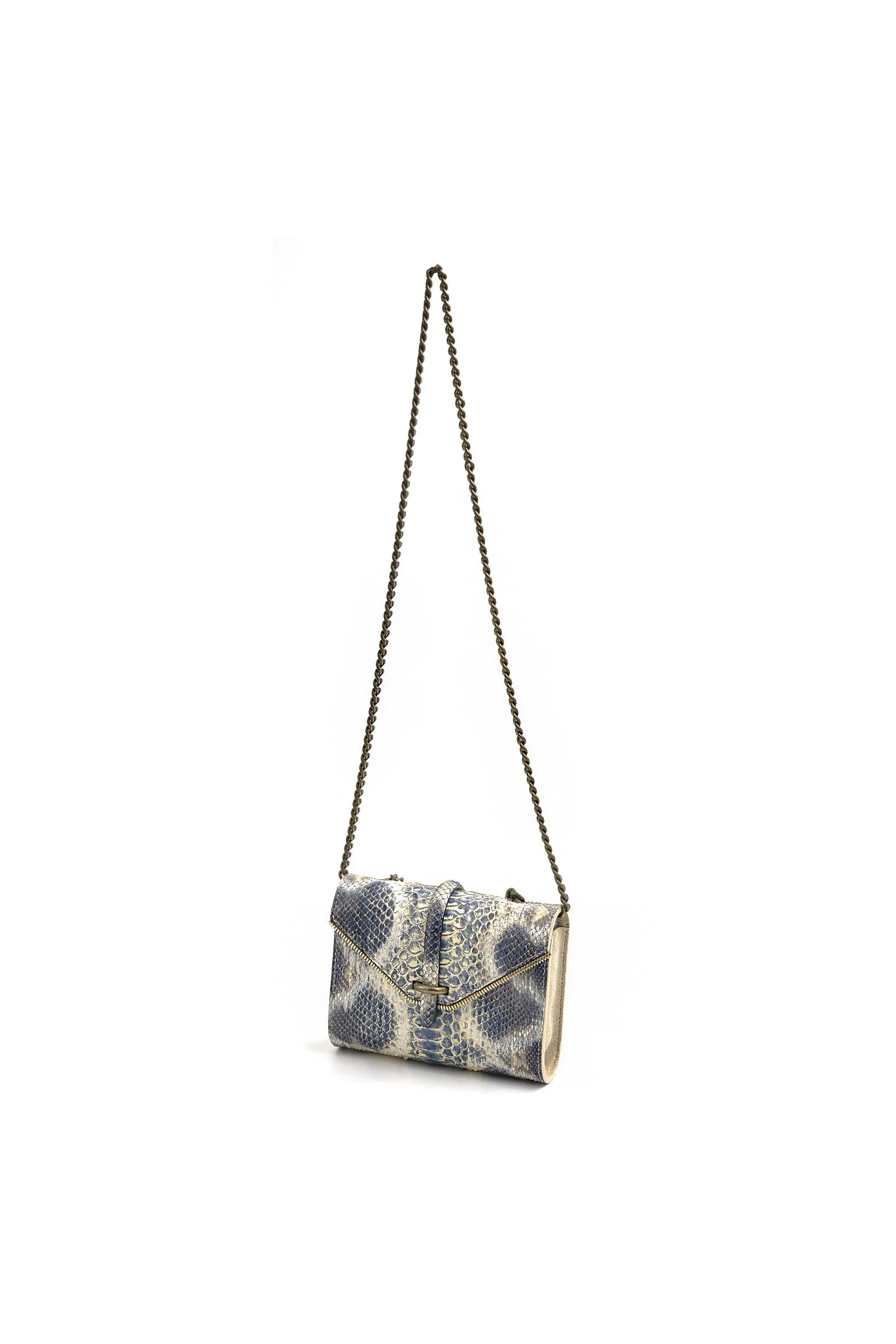 Blue Python Crossbody - Mini