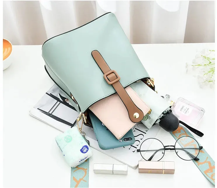 Bucket Bag Fashion Shoulder Bag Cross-body Female Handbag