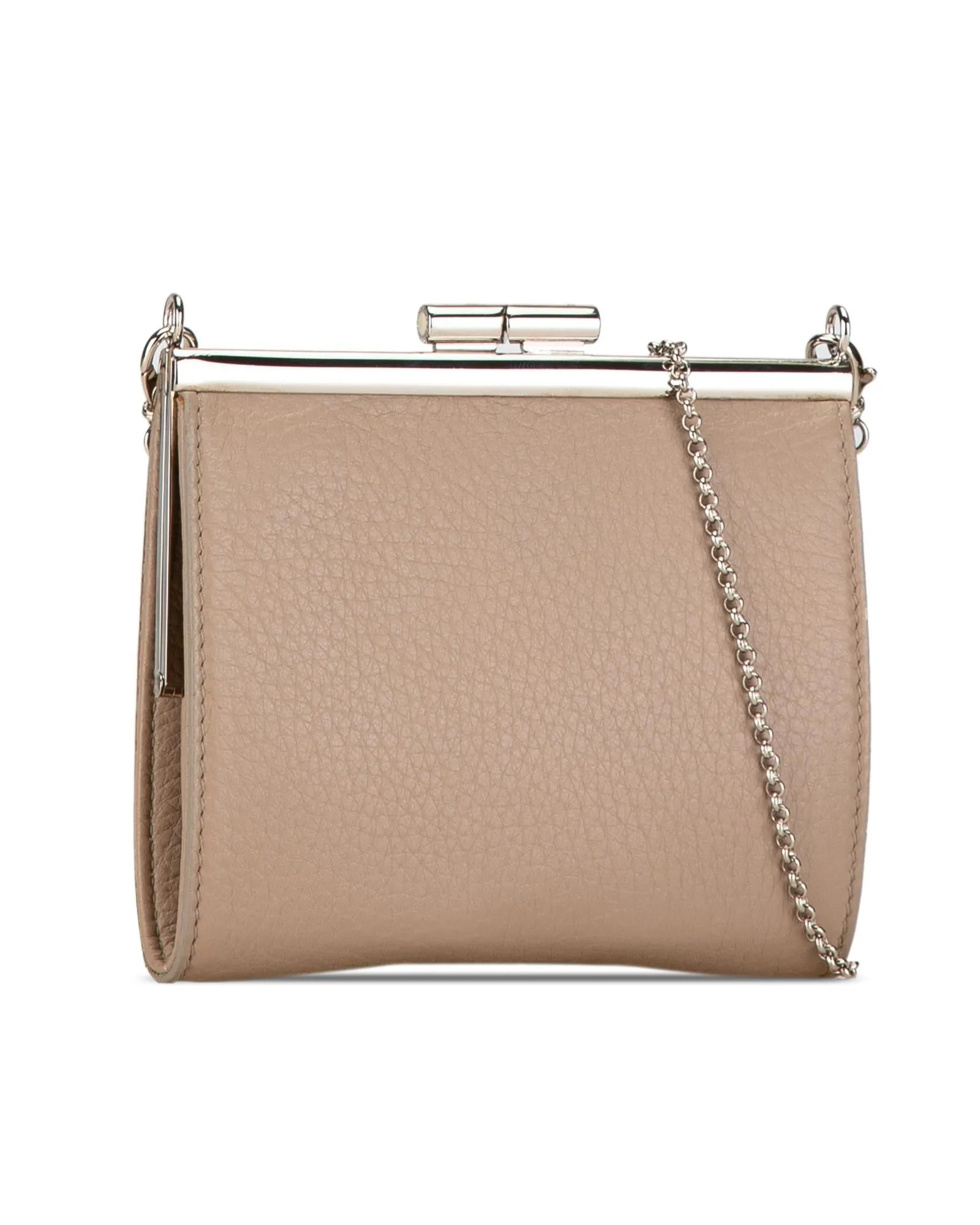 Chain Link Leather Crossbody Bag