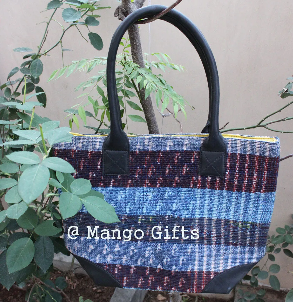 Chindi Rug Tota/Tote Bag Hand Stitch Shopping Bag