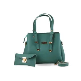 Classic Women's Handbag and Wallet Set