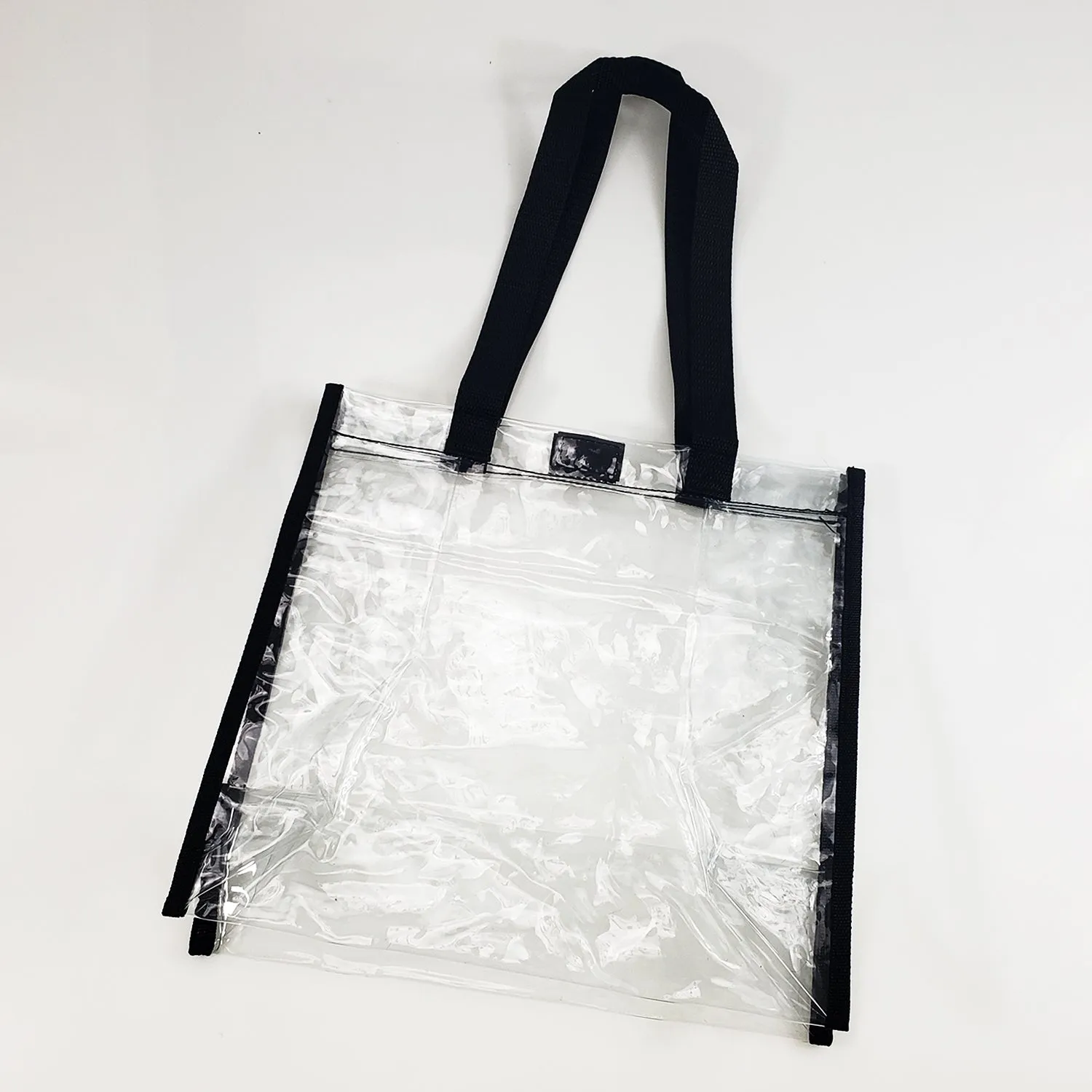 Clear Tote Bag for Stadium with Hook and Loop Closure