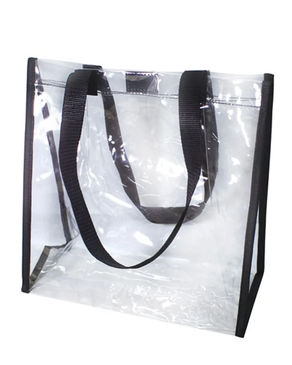 Clear Tote Bag for Stadium with Hook and Loop Closure