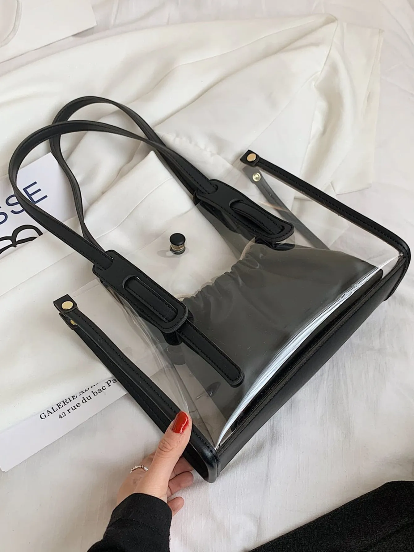 Clear Tote Bag With Inner Pouch