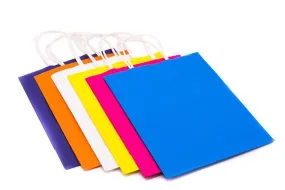 Coloured Paper Gift Bags