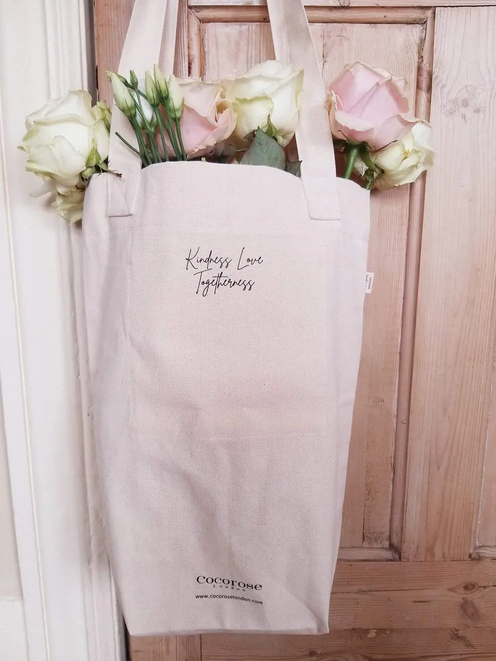 Cotton Canvas Shopping Tote Bag - Cocorose