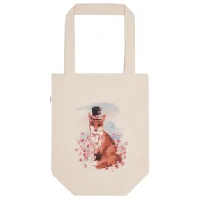 Cotton Canvas Shopping Tote Bag - Fox