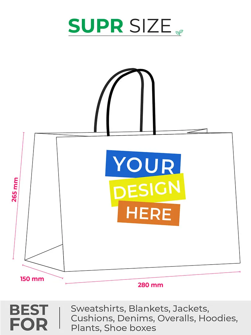 Custom Shopping Bags With Low Minimums & CMYK Printing.