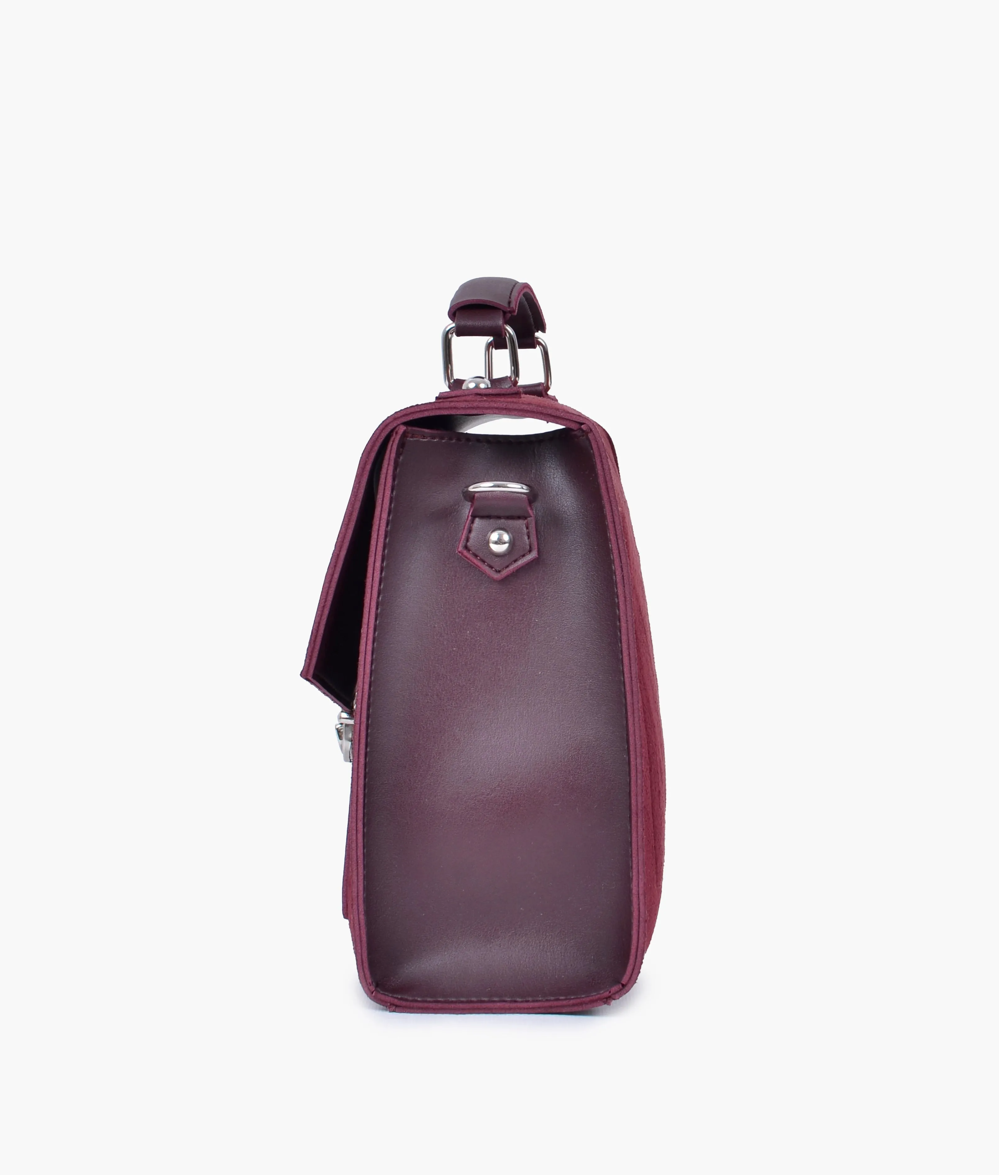 Dark Maroon Handbag For Women 602