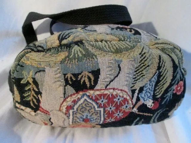 DOODLE BAGS ELEPHANT Ethnic Tapestry Shoulder Bag Crossbody Hobo Hippie BLACK Funky Festival