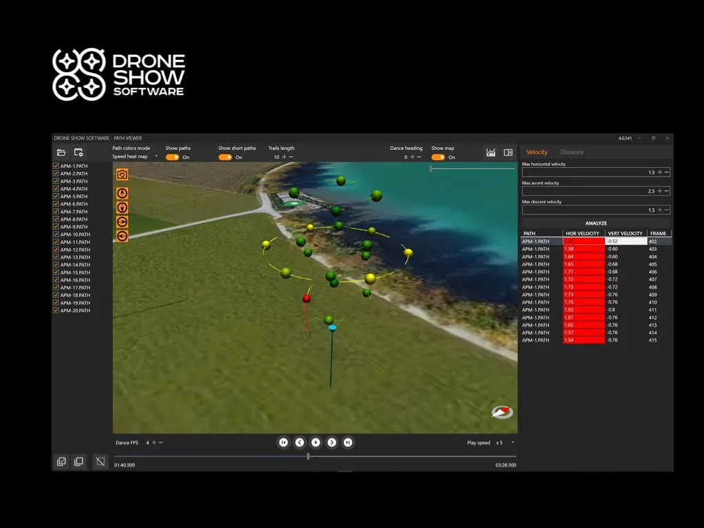 Drone Show Software package (without drones)