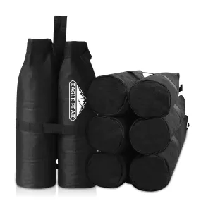 EAGLE PEAK Canopy Weight Bags 4-Pack, Heavy Duty Sand Bags for Pop Up Canopy Tent, Gazebo, and Greenhouse (Sand Not Included)