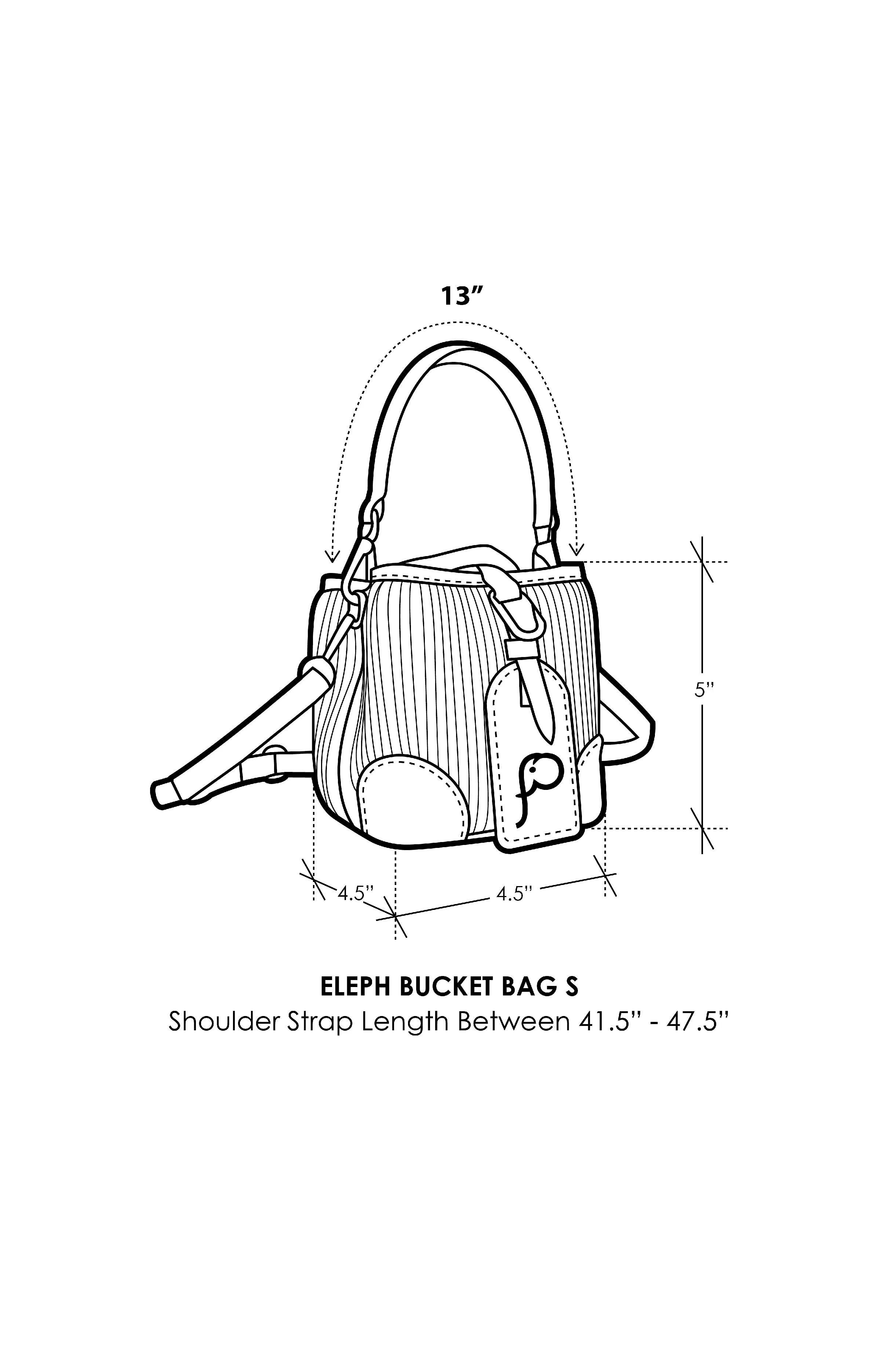 ELEPH BUCKET BAG - S : Green