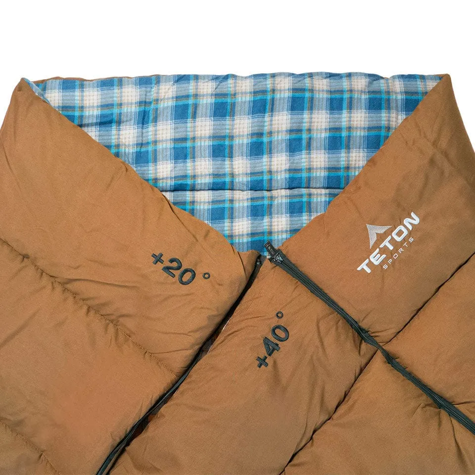 Evergreen  40F/ 20F Double-Wide Sleeping Bag