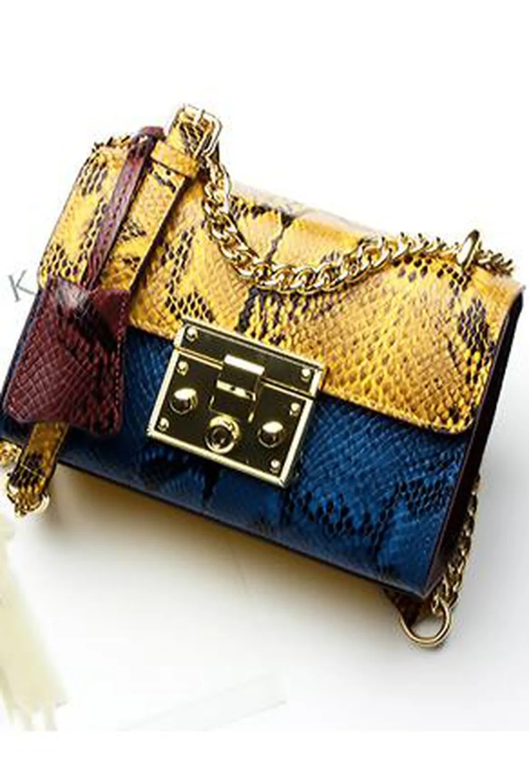 FREYA - COLORFUL PYTHON BAG