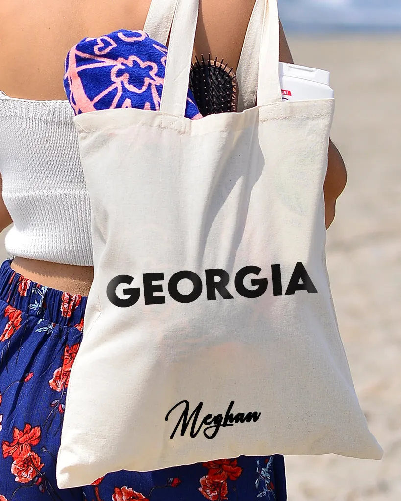 Georgia Tote Bag - State Tote Bags