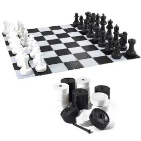 Giant Chess And Draughts   Board Package