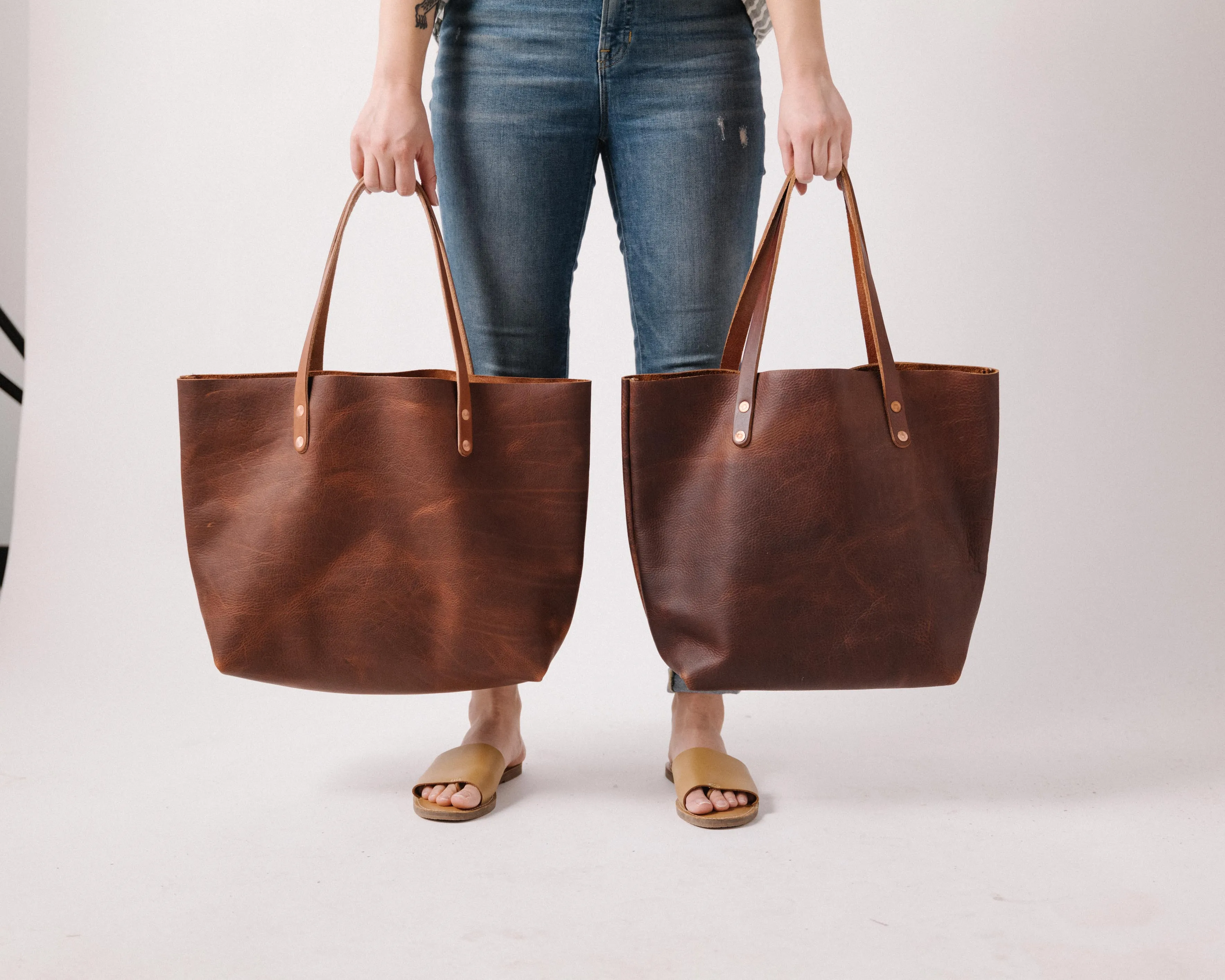 Grey Cypress East West Tote