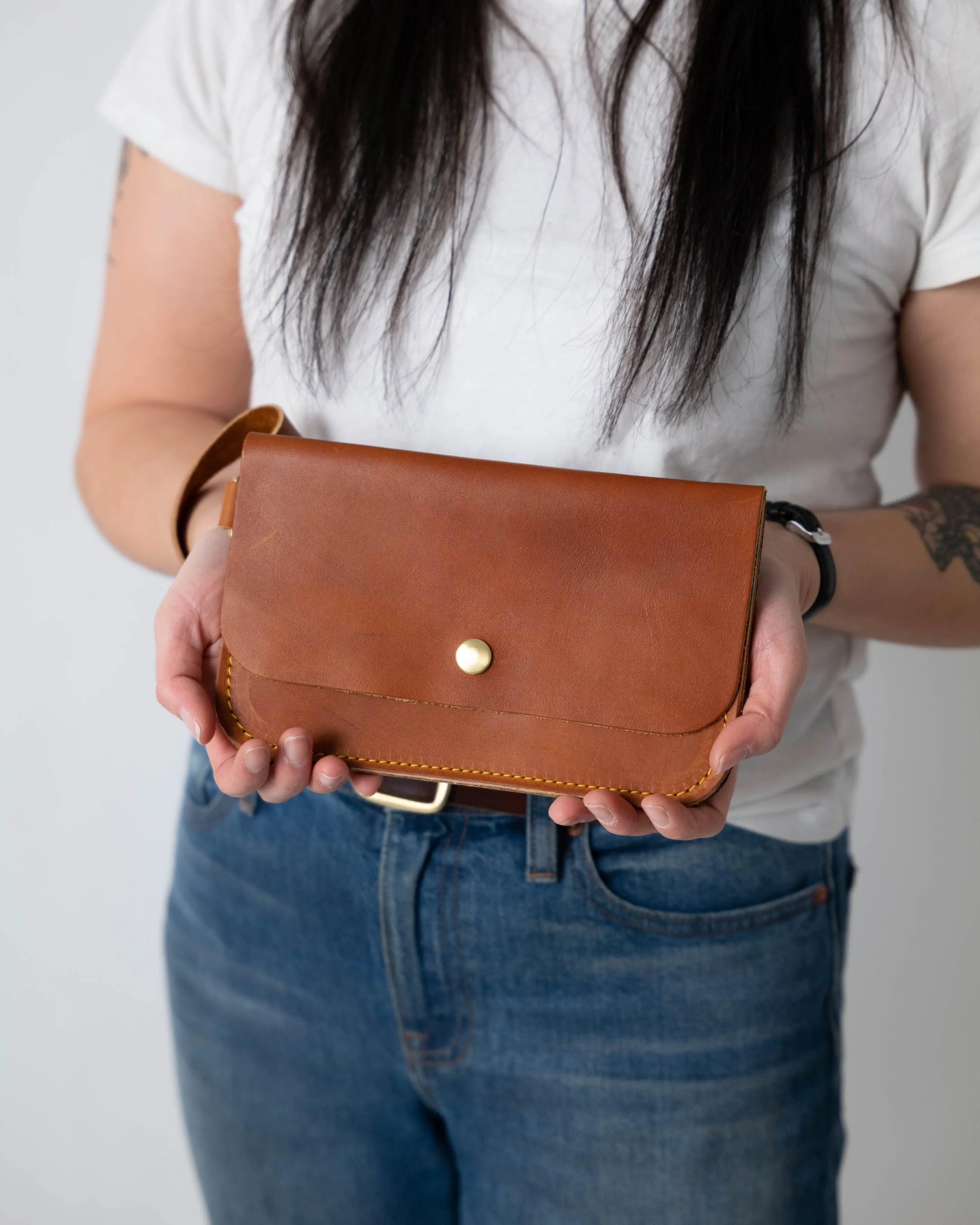 Grey Sky Wristlet Clutch