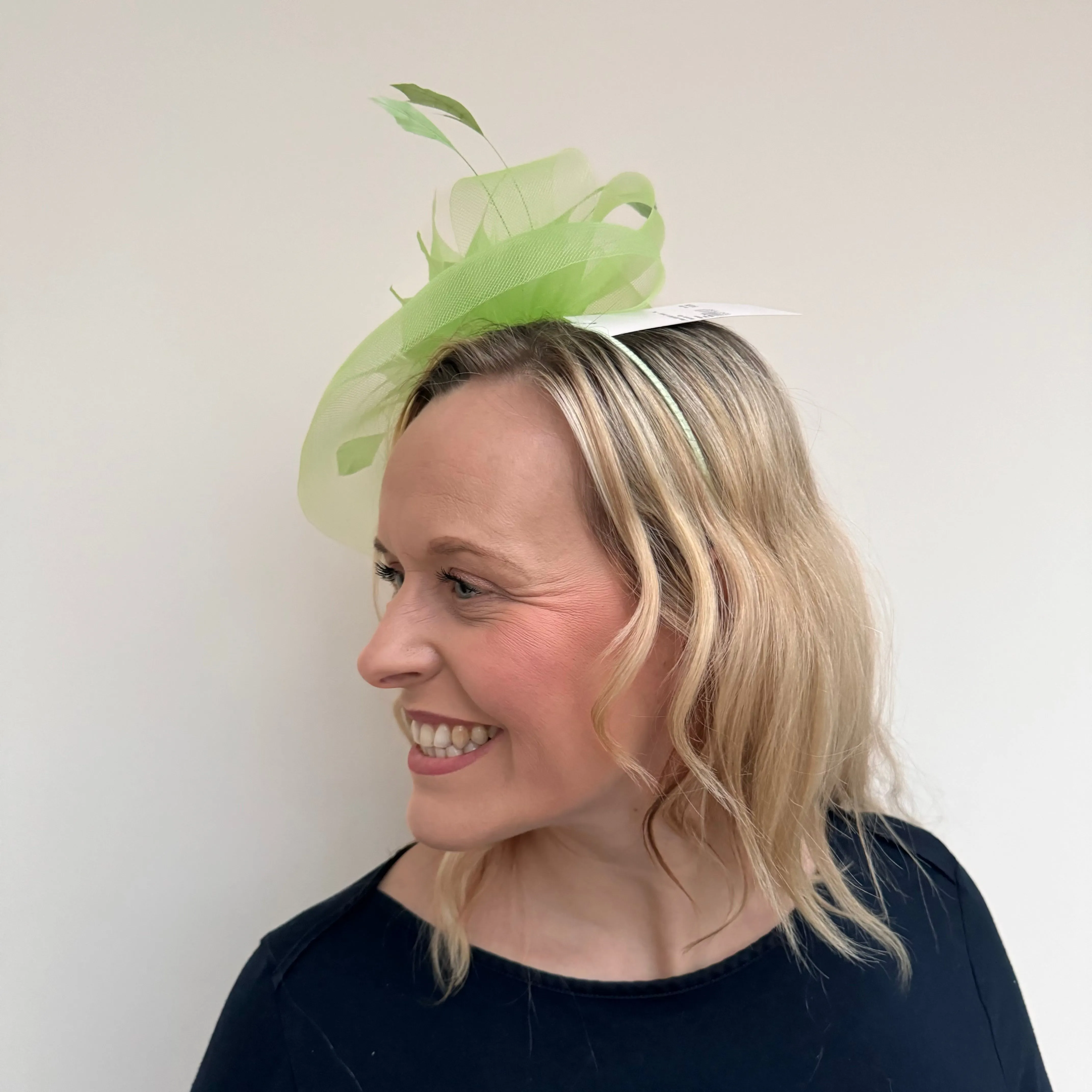 J Bees JB20/598 Net Fascinator in Greens