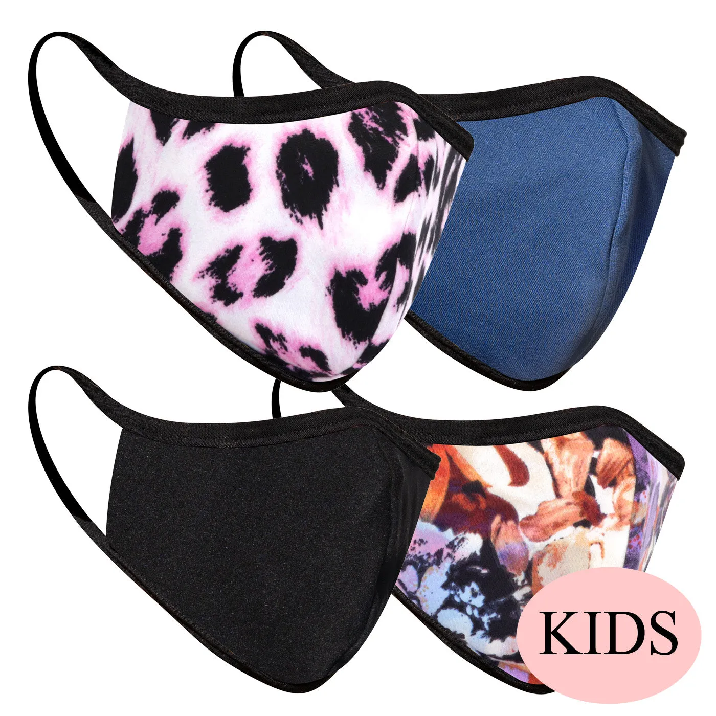 (KIDS) 4-Pack Non Medical Masks