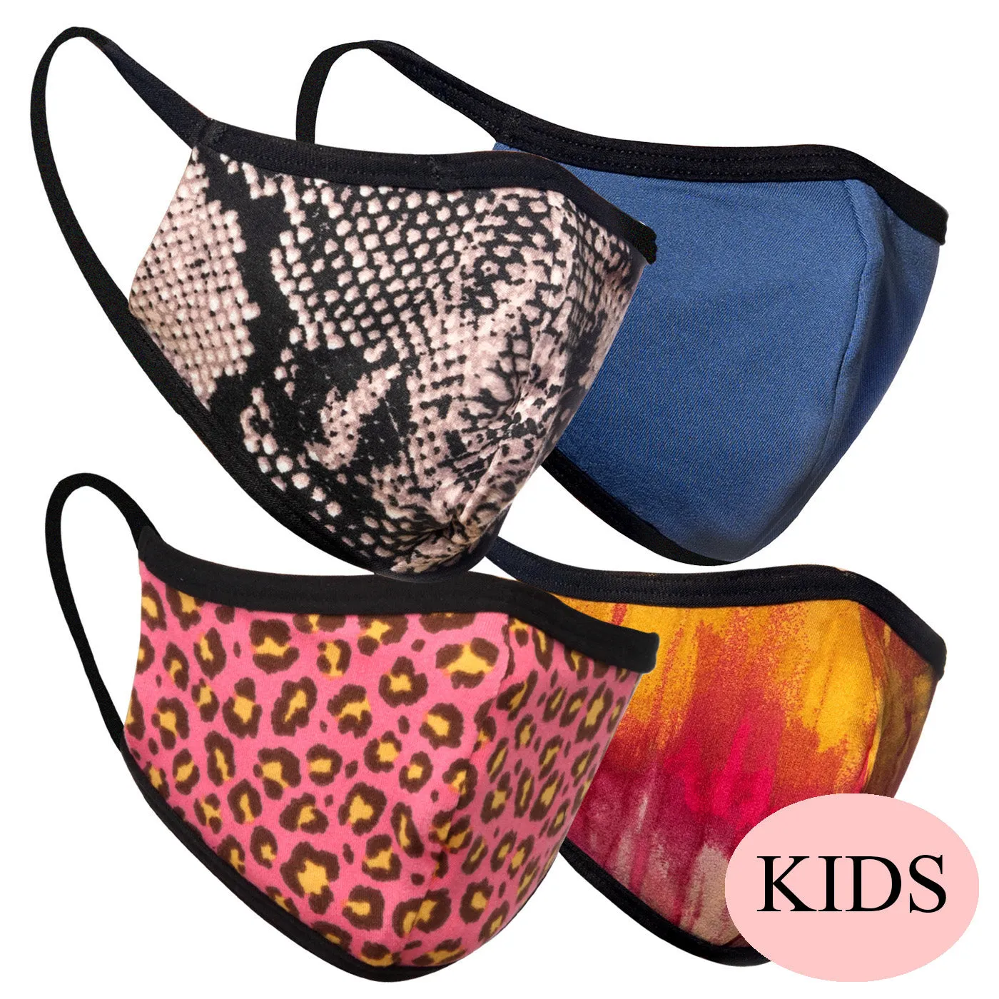 (KIDS) 4-Pack Non Medical Masks