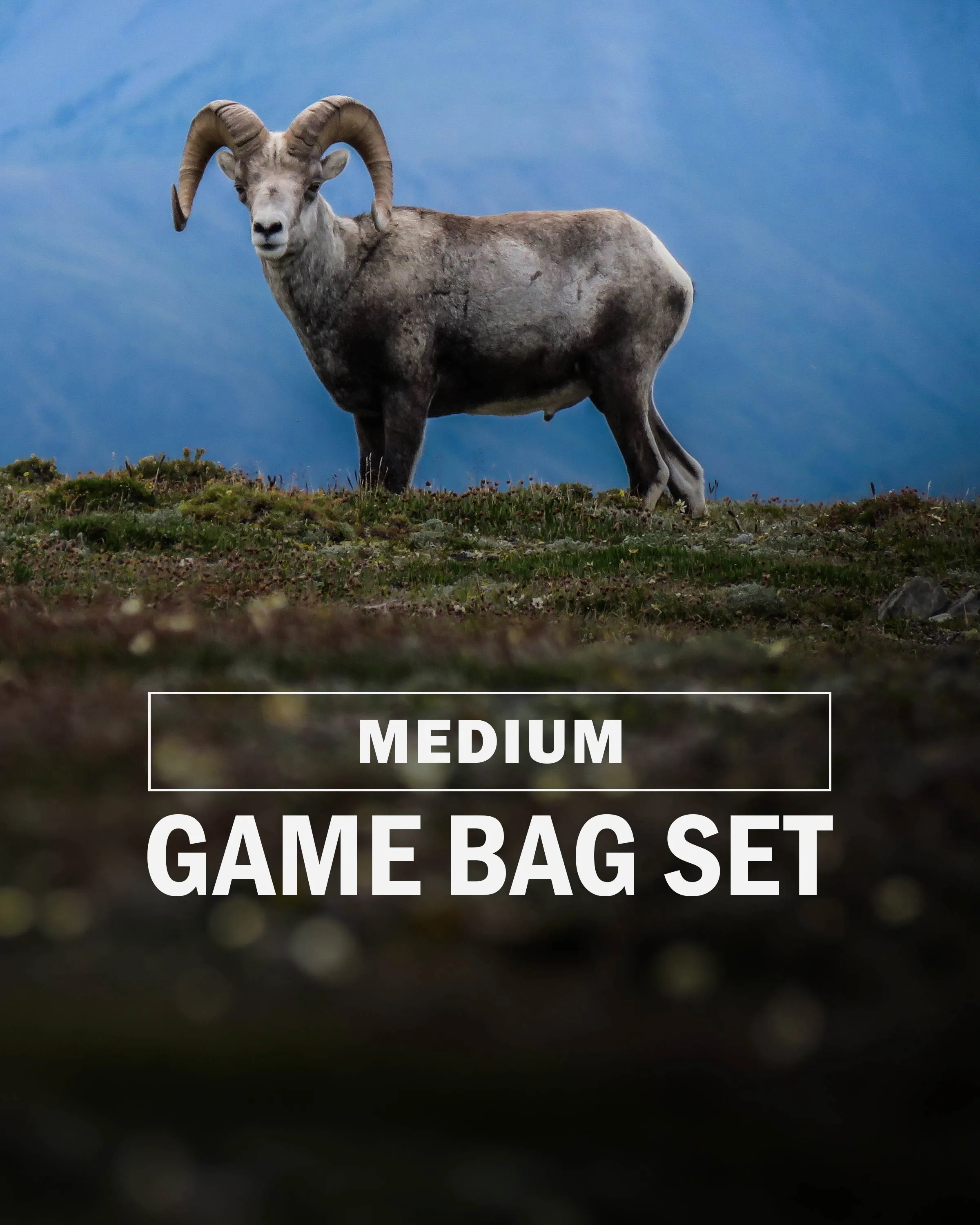 Large Deer/Sheep Medium Game Bag Set | White-Orange