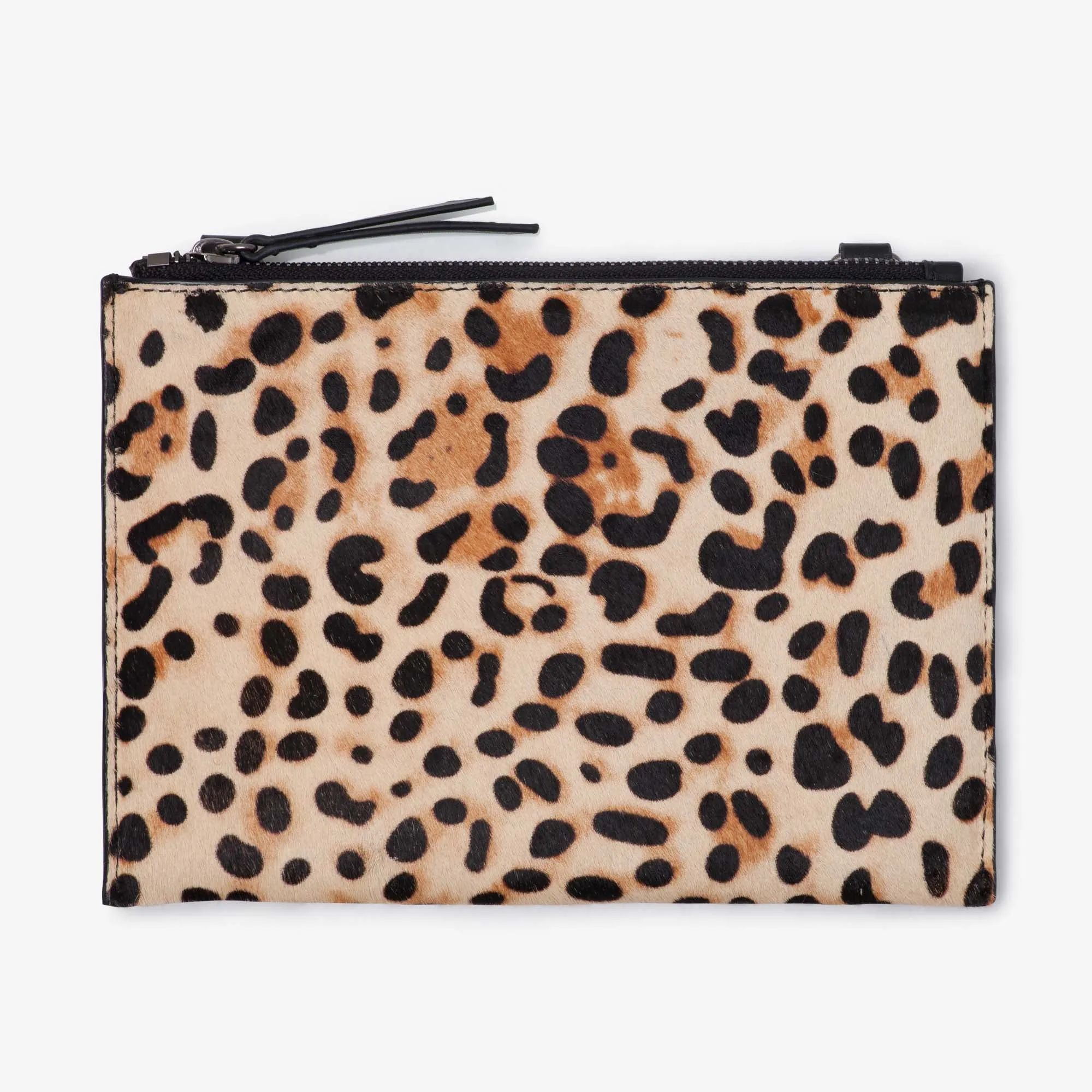 Leather Mini Clutch -  Leopard